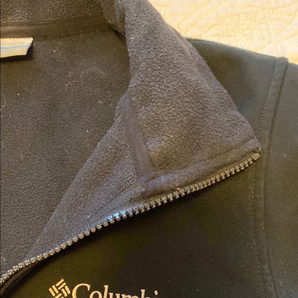 Columbia Soft Shell Fleece Lined Black Jacket | Men’s Small - Picture 5 of 8
